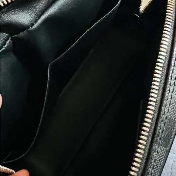 Louis Vuitton Black Checkered Toiletry Bag